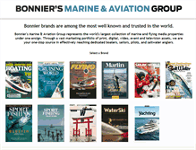 Tablet Screenshot of bonniermarinegroup.com